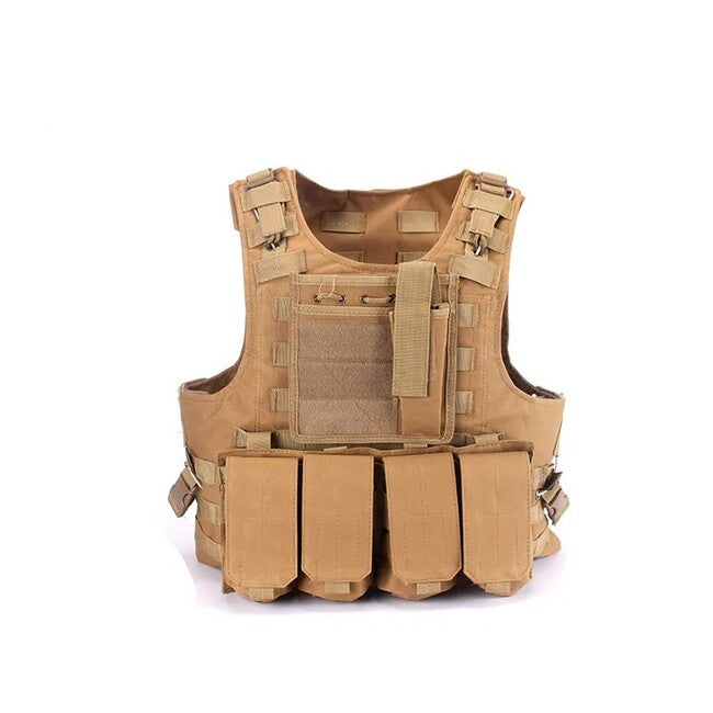 DRAGOWA Tactical Gilet militare per impieghi gravosi, Coyote
