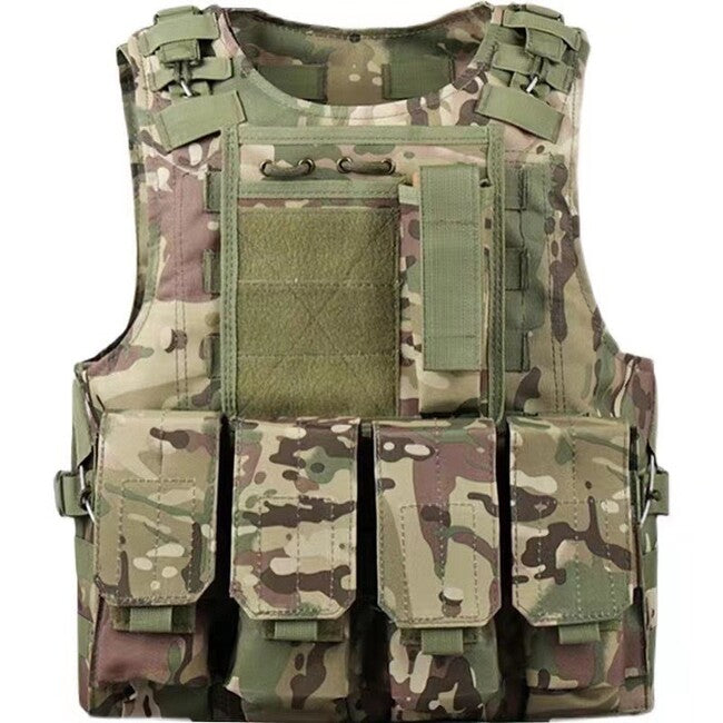 DRAGOWA Tactical Gilet militare per impieghi gravosi, multicam