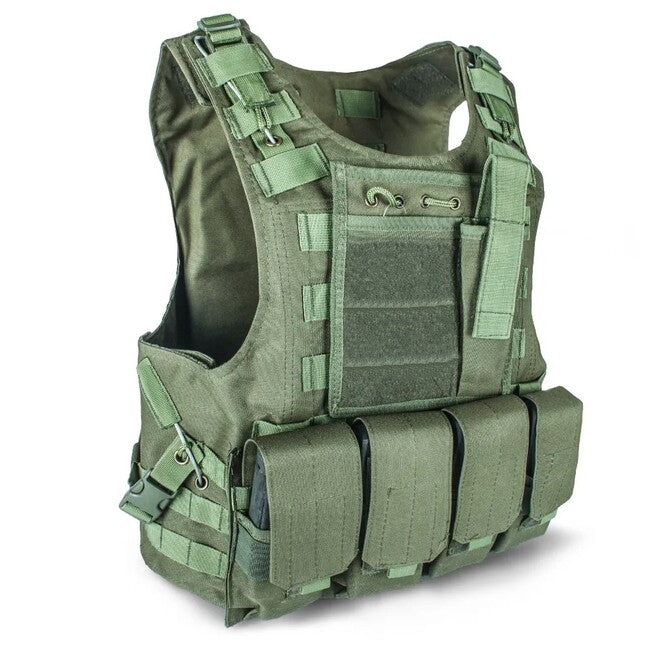 DRAGOWA Tactical Gilet militare per impieghi gravosi, oliva