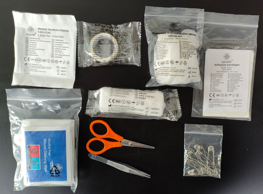 DRAGOWA Tactical Compact kit di pronto soccorso, rosso