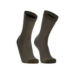 DexShell Ultra Thin Crew neprepustne nogavice, olivno zelene