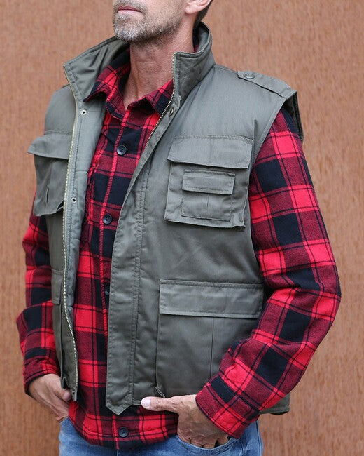 Brandit Checkshirt camicia, rossa e nera