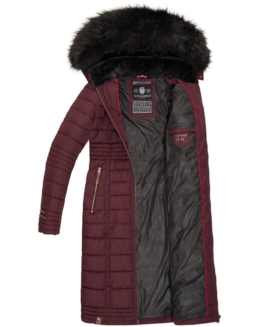 Navahoo Umay cappotto trapuntato da donna, tortora