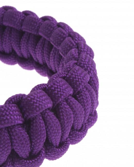 O&T braccialetto paracord, fibbia in plastica, viola