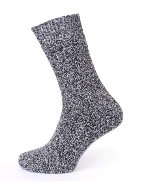 O&T Calzini norvegesi in lana di pecora, grigio, 3 paia