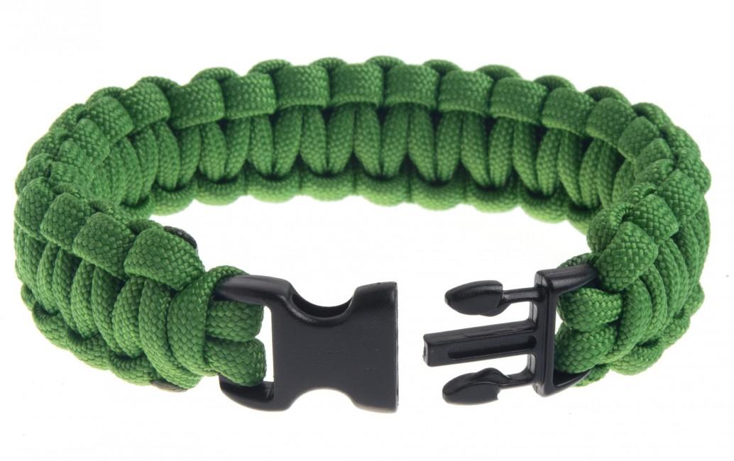 O&T braccialetto paracord, verde
