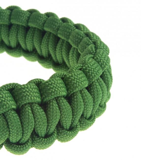 O&T Βραχιόλι Paracord πλαστική πόρπη, πράσινο