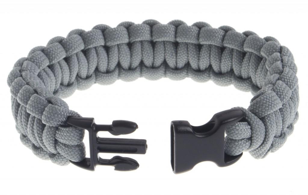O&T braccialetto paracord, grigio