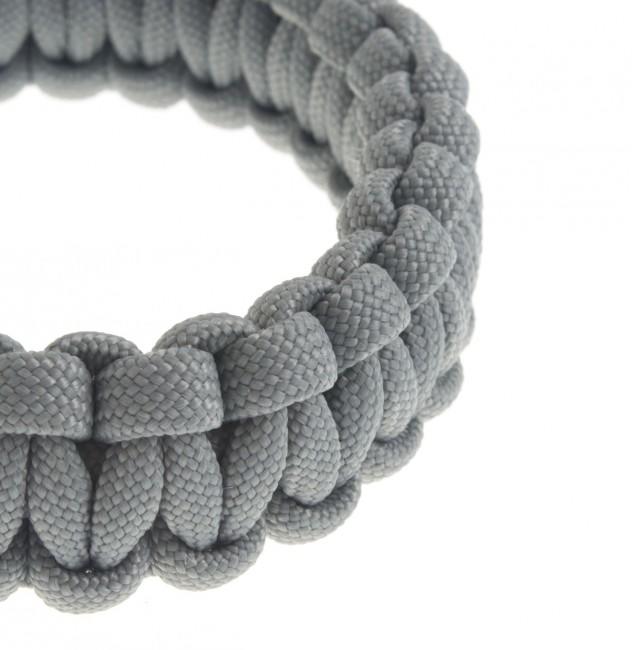 O&T braccialetto paracord, grigio
