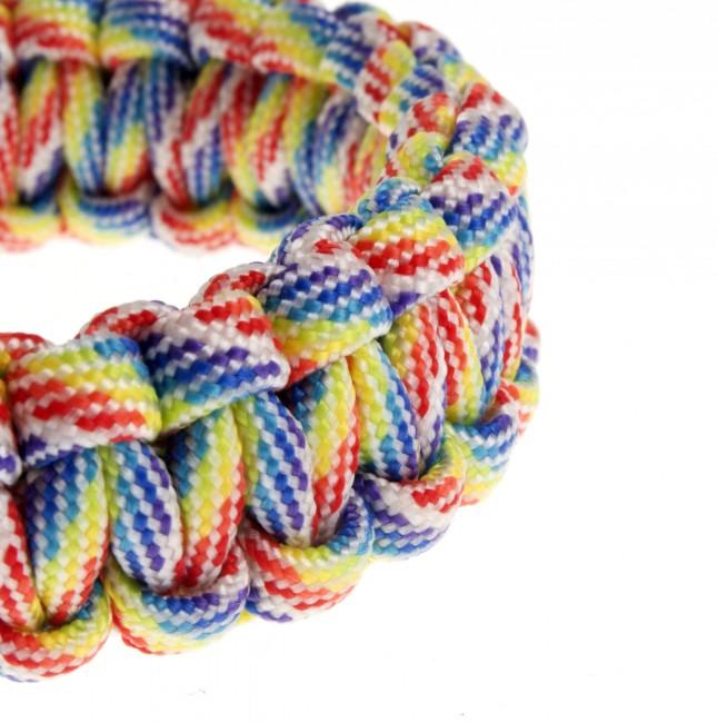 O&T braccialetto paracord, fibbia in plastica, happy day