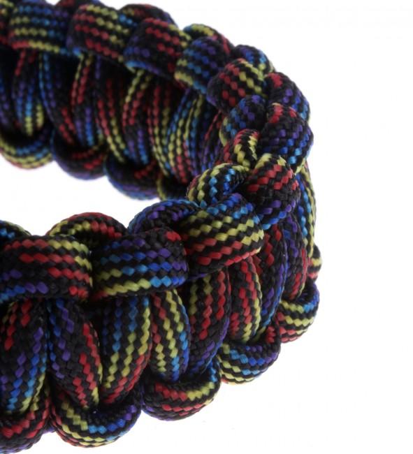 O&T Bracciale in paracord con fibbia in plastica, Happy Night