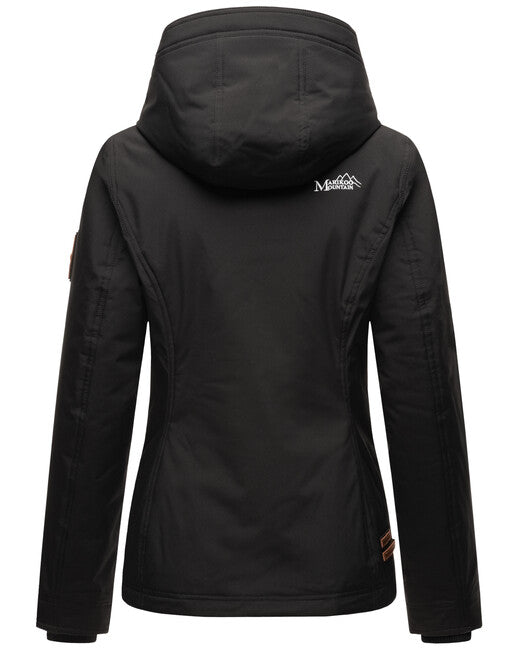 Marikoo BROMBEERE giacca transitoria da donna con cappuccio, nera