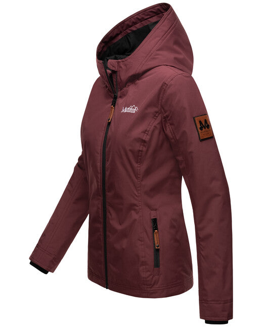 Marikoo BROMBEERE giacca transitoria da donna con cappuccio, bordeaux