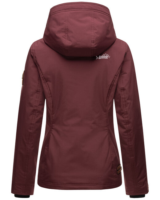 Marikoo BROMBEERE giacca transitoria da donna con cappuccio, bordeaux