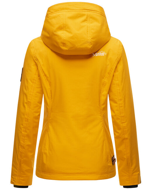 Marikoo BROMBEERE giacca transitoria da donna con cappuccio, gialla
