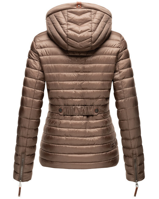 Marikoo ANIYAA giacca da donna per mezza stagione con cappuccio, taupe