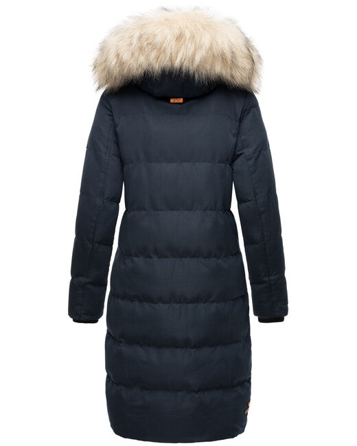 Marikoo Schneesternchen giacca invernale da donna con cappuccio, navy