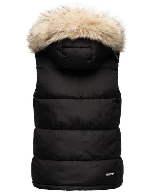 Marikoo Eisflockchen gilet da donna, nero