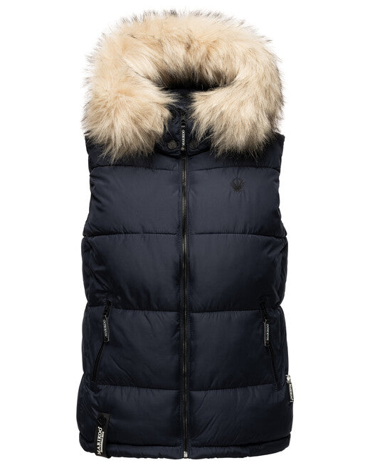 Marikoo Eisflockchen gilet da donna, navy
