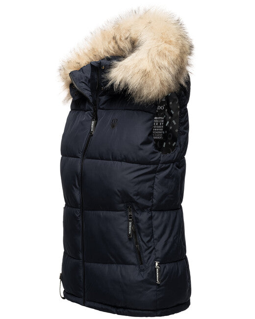Marikoo Eisflockchen gilet da donna, navy