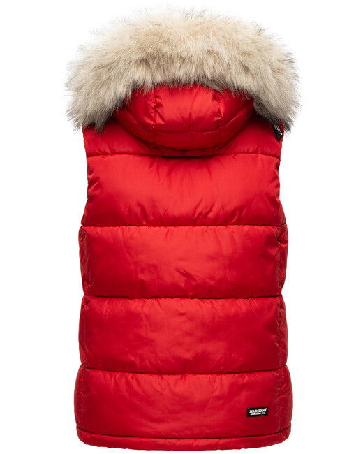 Marikoo Eisflockchen gilet da donna, rosso