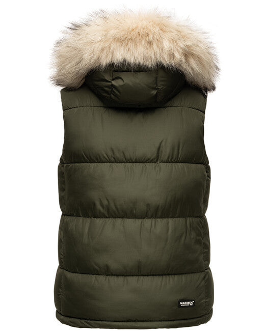 Marikoo Eisflockchen gilet da donna, oliva