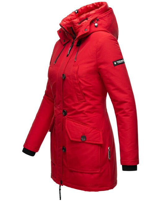 Navahoo Freezestoorm giacca invernale da donna con cappuccio, rossa