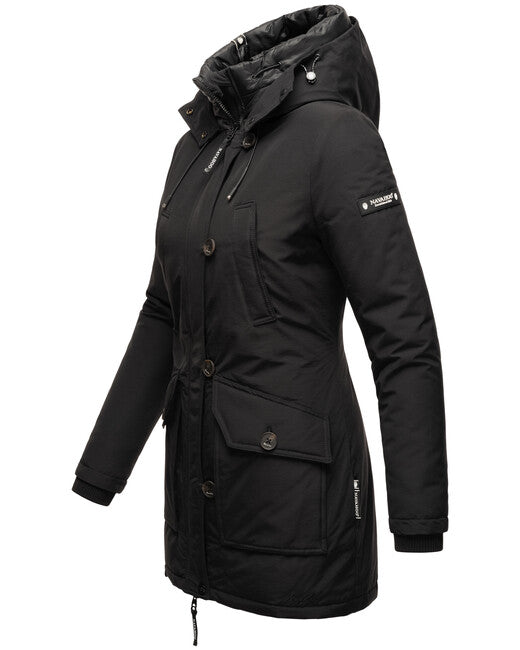 Navahoo Freezestoorm giacca invernale da donna con cappuccio, nera