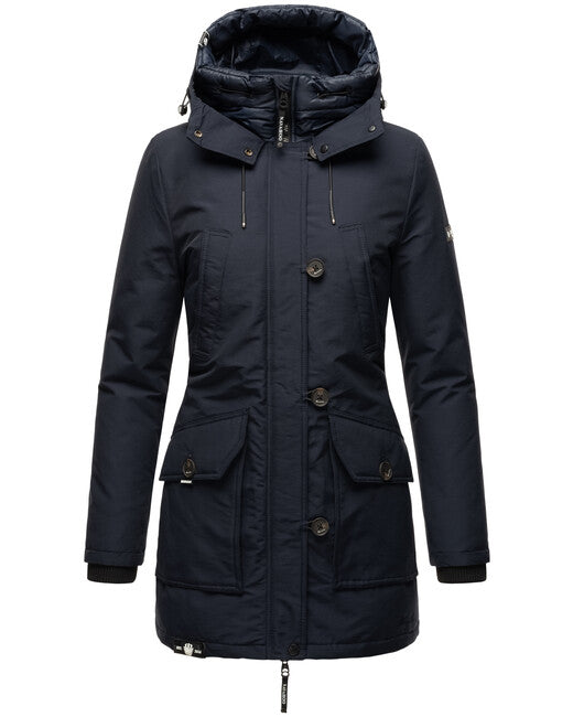 Navahoo Freezestoorm giacca invernale da donna con cappuccio, navy