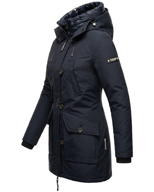 Navahoo Freezestoorm giacca invernale da donna con cappuccio, navy