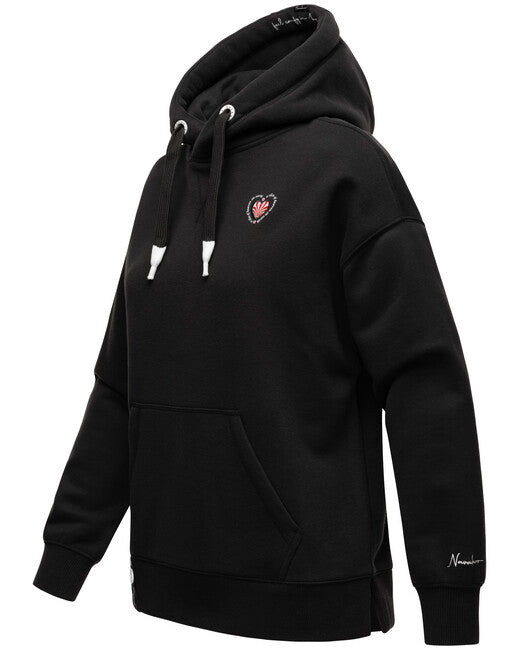 Navahoo Goldfee felpa con cappuccio, nera