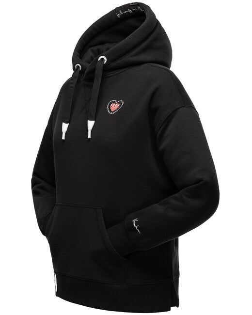 Navahoo Goldfee felpa con cappuccio, nera