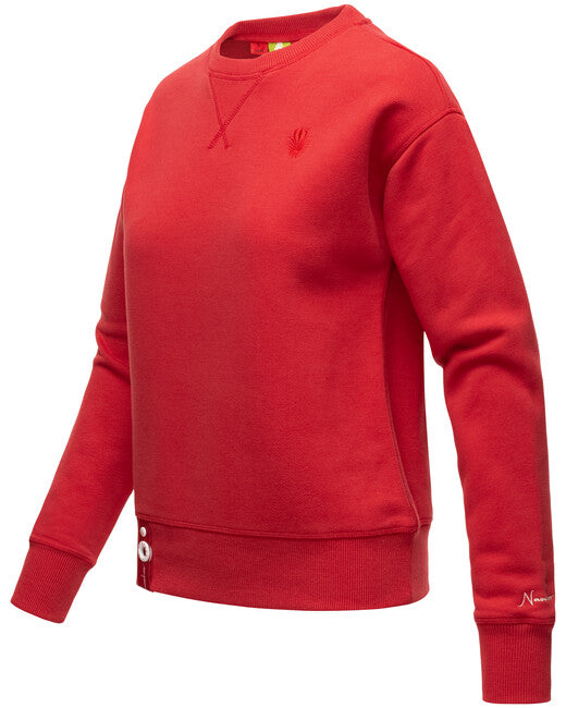 Navahoo Zuckerschnecke felpa da donna, rossa