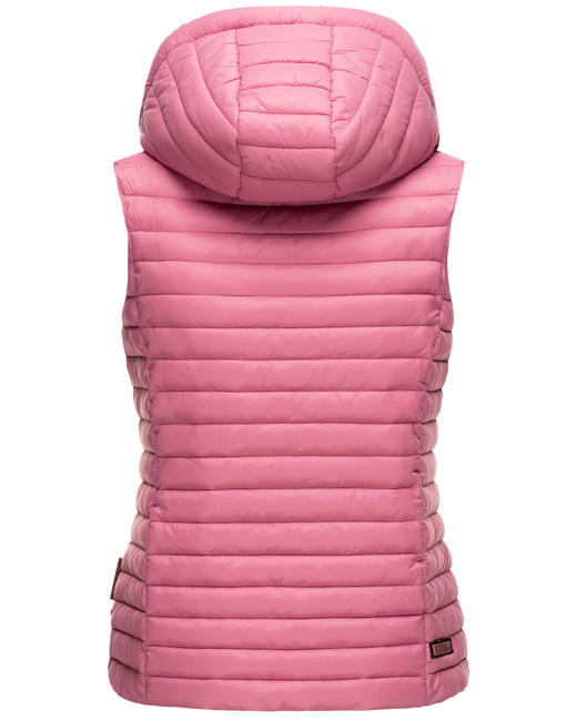 Navahoo Shadaa gilet con cappuccio da donna, rosa scuro