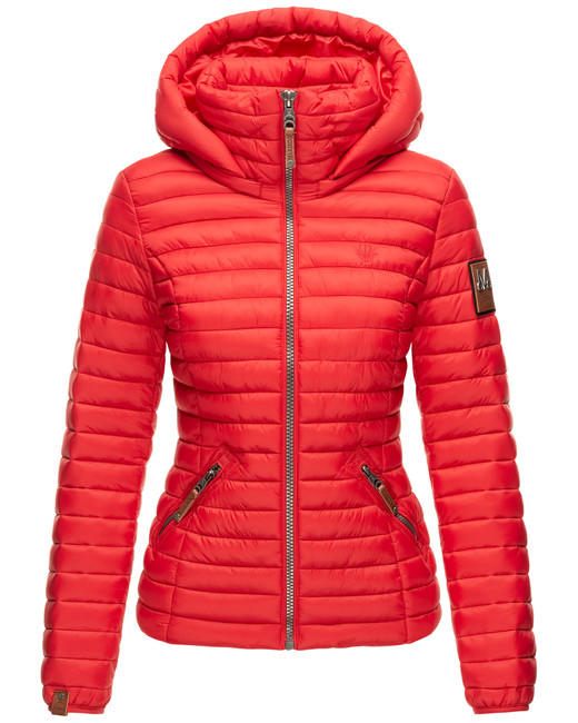 Marikoo Lowenbaby giacca transitoria da donna con cappuccio, rossa