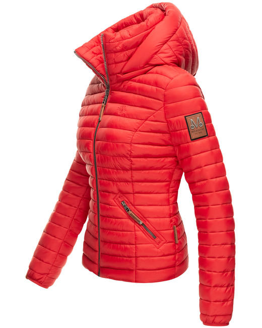 Marikoo Lowenbaby giacca transitoria da donna con cappuccio, rossa