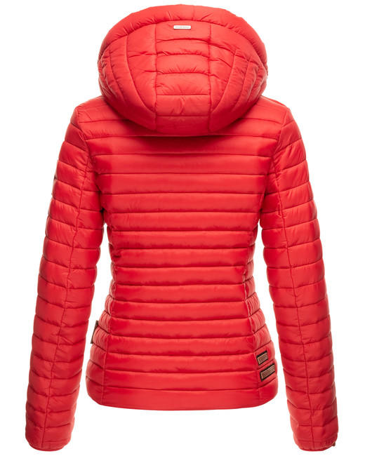 Marikoo Lowenbaby giacca transitoria da donna con cappuccio, rossa