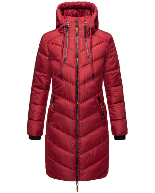 Marikoo ARMASA giacca invernale da donna, rossa sangue