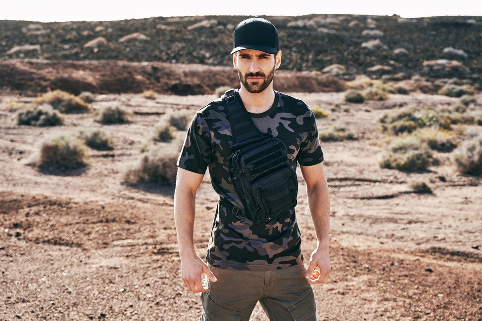 Brandit Cooper borsa a tracolla, darkcamo