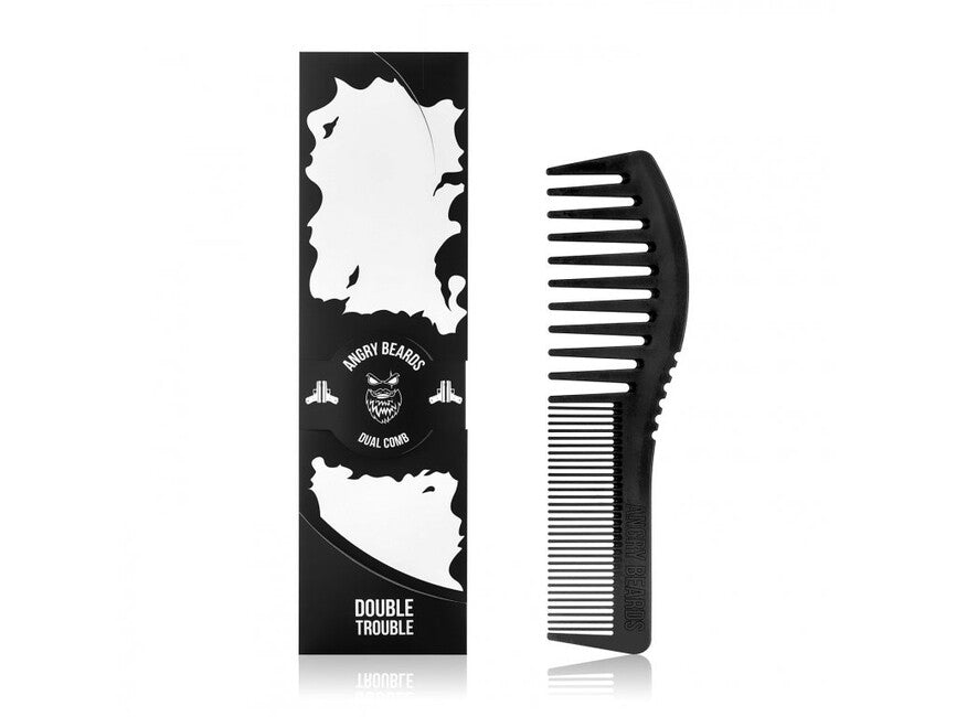 Angry Beards Pettine per barba e barba Dual Comb