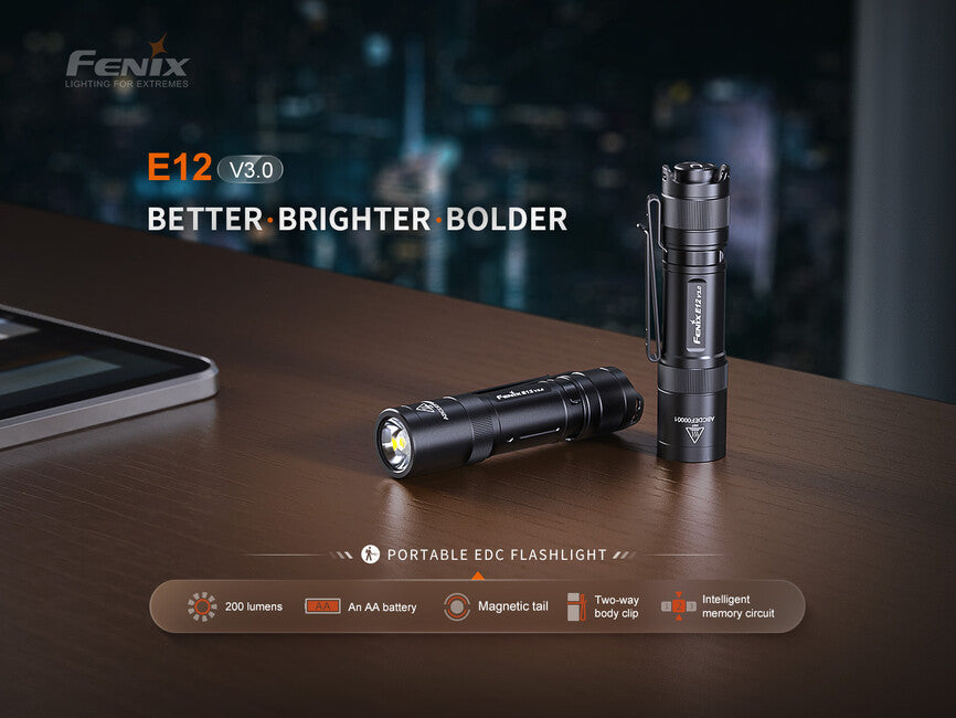 Fenix E12 V3.0 torcia tascabile