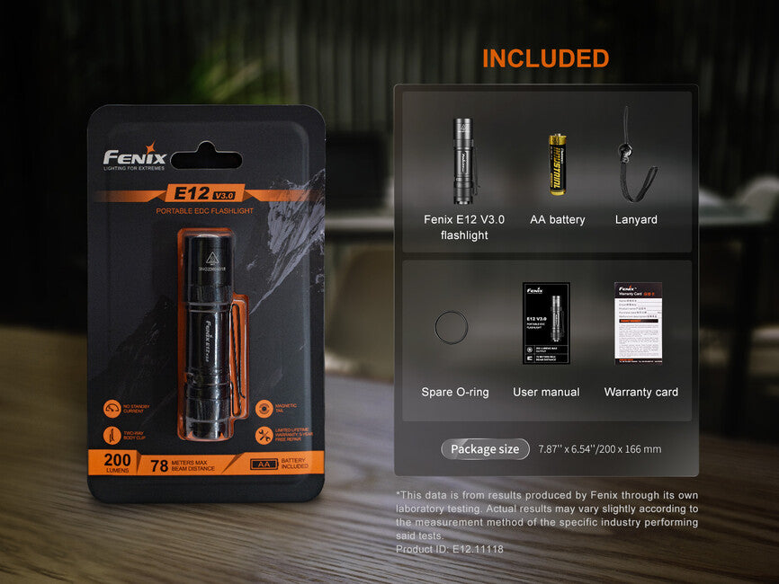 Fenix E12 V3.0 torcia tascabile