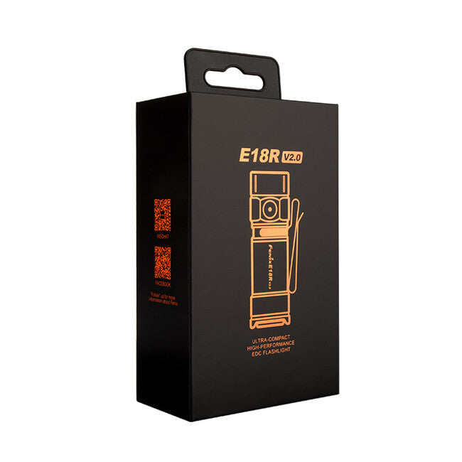 Fenix E18R V2.0 GE torcia ricaricabile, nera
