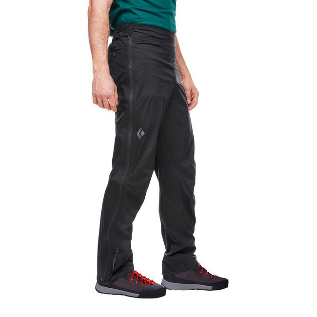 Black Diamond Stormline Stretch Full Zip da pioggia da uomo, nero