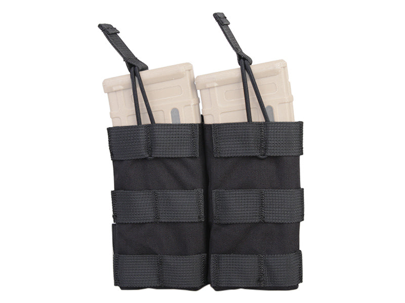 Emersongear Custodia modulare aperta per caricatori doppi per 5,56, nero 500D