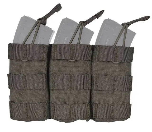 Emersongear Custodia modulare tripla aperta per caricatori, verde fogliame 500D