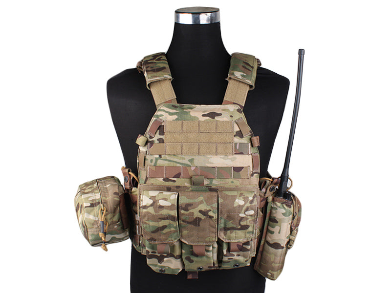 Emersongear LBT6094A portapiatti con 3 tasche, multicam 500D