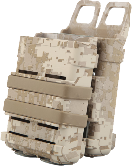 Emersongear Fast Mag Friction Gen 3 custodia in plastica per due caricatori, desert digital
