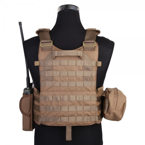 Emersongear LBT6094A portapiatti con 3 tasche, coyote 500D