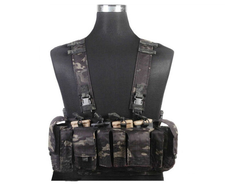 Emersongear MF style UW Gen IV tactical vest chest rig, nero multicam